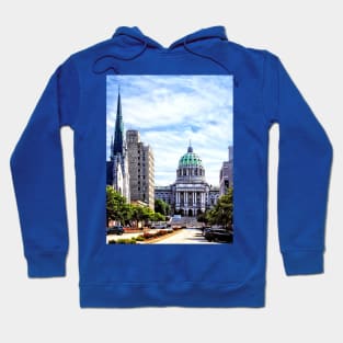 Harrisburg PA - Capitol Building Seen from State Street Hoodie